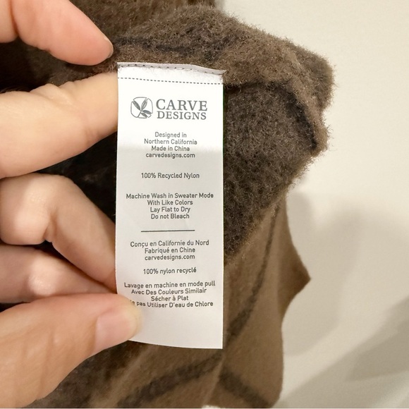 CARVE DESIGNS Durango Plush Cardigan Dark Brown Birdseye Pockets Size XS - Picture 7 of 8